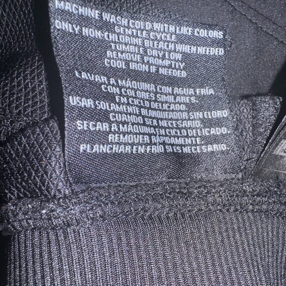 32 Cool Black Elastic Waist Pull-On Pants With Pockets Womens Size L - Picture 3 of 7